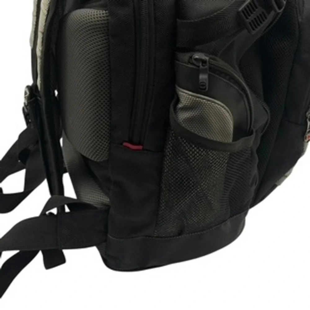 SwissGear by Wegner Synergy Backpack Laptop‎ Black Gray Ballistic Travel Bag